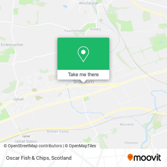 Oscar Fish & Chips map