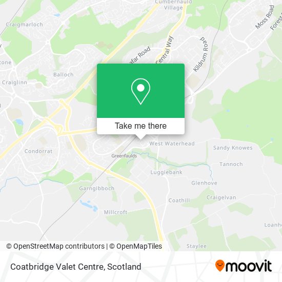 Coatbridge Valet Centre map