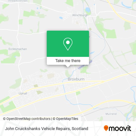 John Cruickshanks Vehicle Repairs map