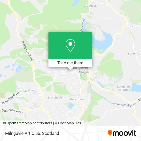 Milngavie Art Club map