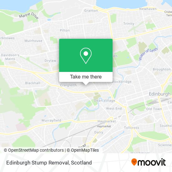 Edinburgh Stump Removal map