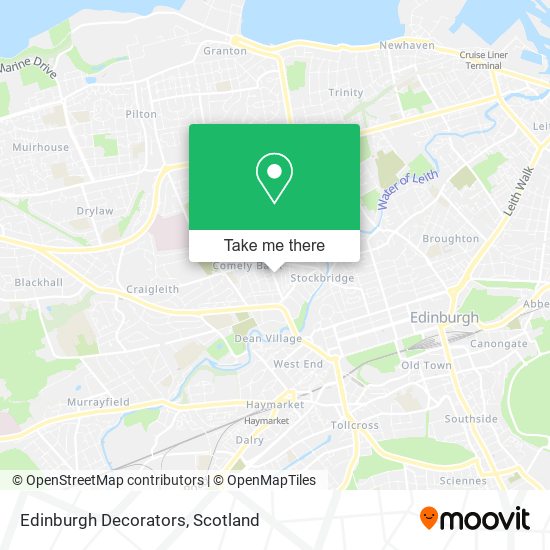 Edinburgh Decorators map