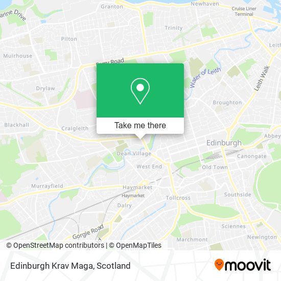 Edinburgh Krav Maga map