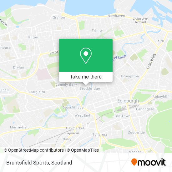 Bruntsfield Sports map