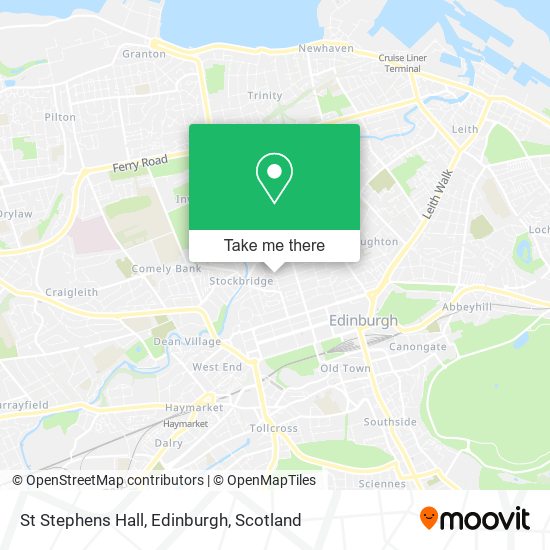 St Stephens Hall, Edinburgh map