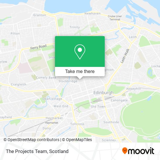 The Projects Team map