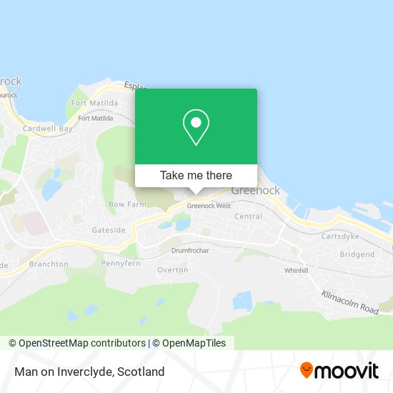 Man on Inverclyde map