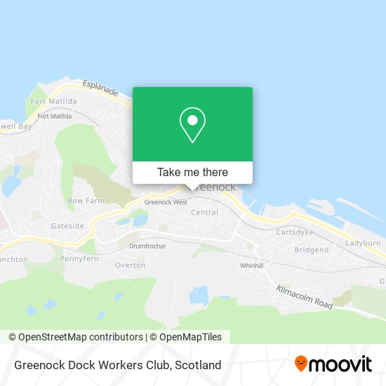 Greenock Dock Workers Club map