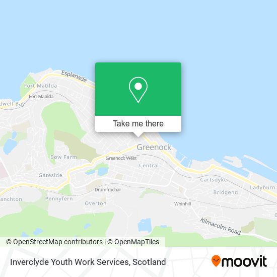 Inverclyde Youth Work Services map