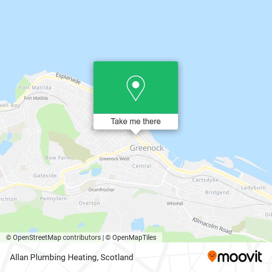 Allan Plumbing Heating map