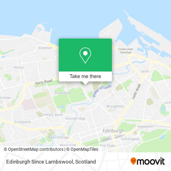 Edinburgh Since Lambswool map