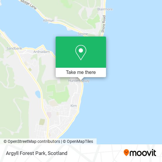 Argyll Forest Park map