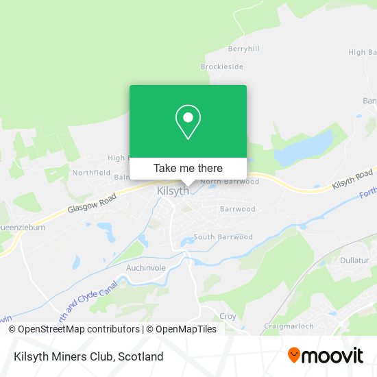 Kilsyth Miners Club map