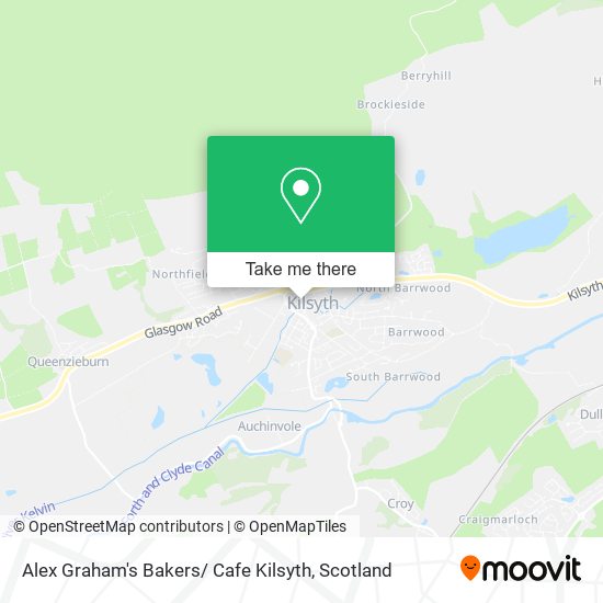 Alex Graham's Bakers/ Cafe Kilsyth map