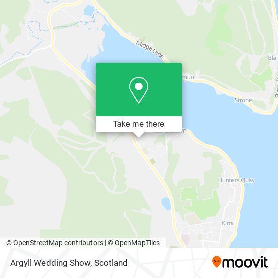 Argyll Wedding Show map