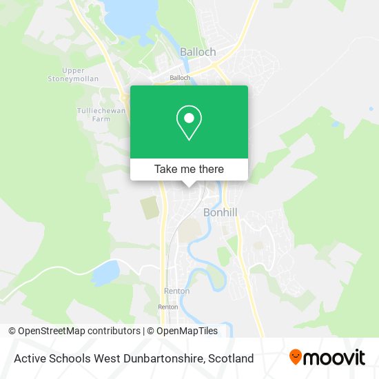 Active Schools West Dunbartonshire map