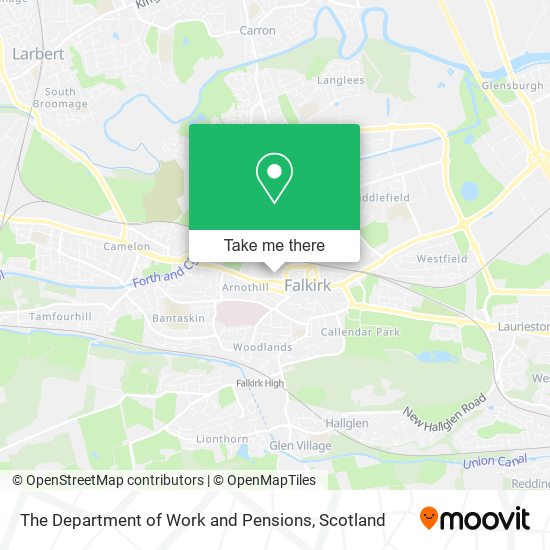 The Department of Work and Pensions map