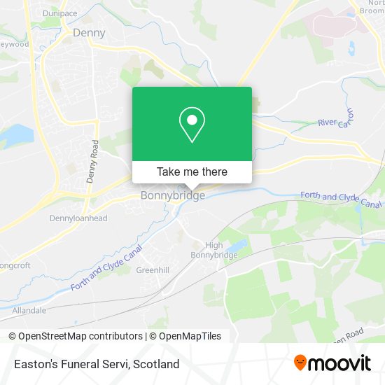 Easton's Funeral Servi map