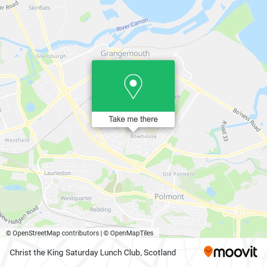 Christ the King Saturday Lunch Club map