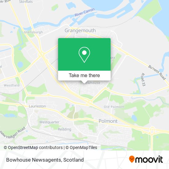 Bowhouse Newsagents map