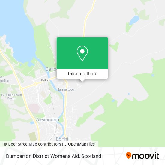 Dumbarton District Womens Aid map