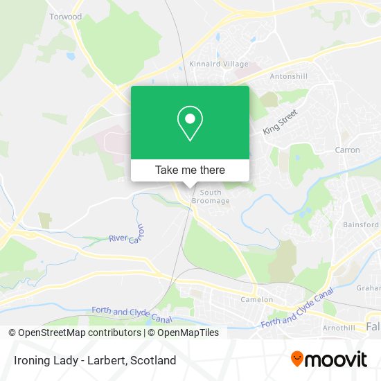 Ironing Lady - Larbert map