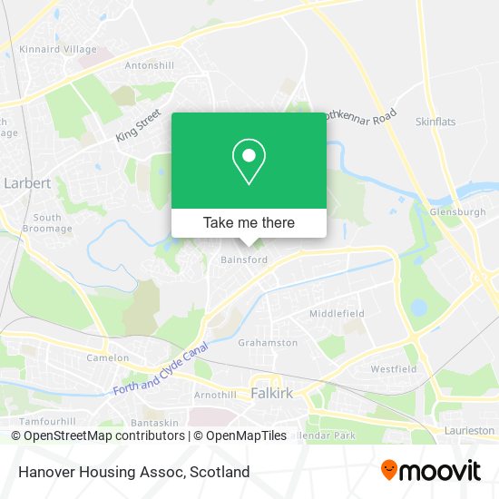 How to get to Hanover Housing Assoc in Scotland by Bus or Train?