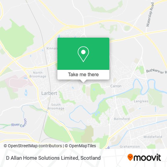 D Allan Home Solutions Limited map