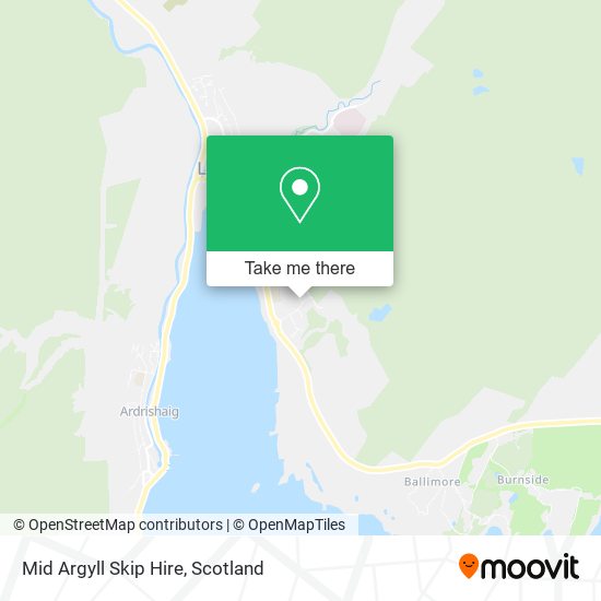 Mid Argyll Skip Hire map