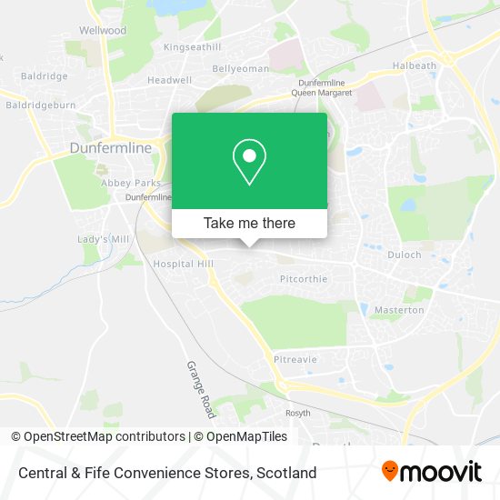 Central & Fife Convenience Stores map