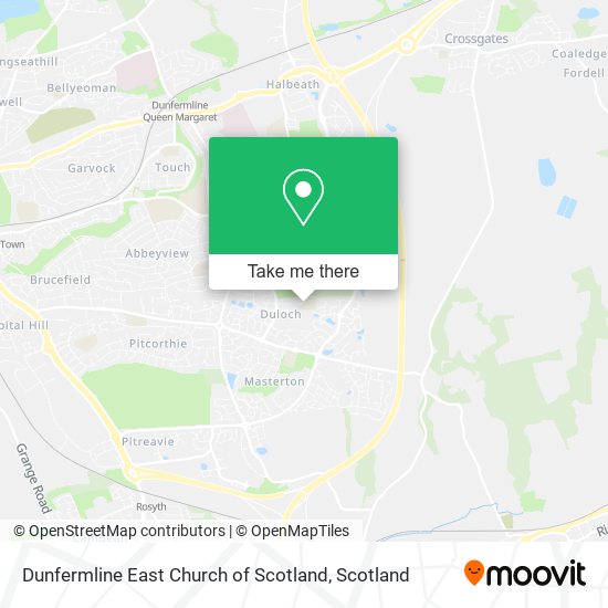 Dunfermline East Church of Scotland map