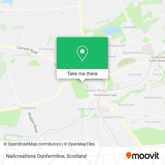 Nailcreations Dunfermline map