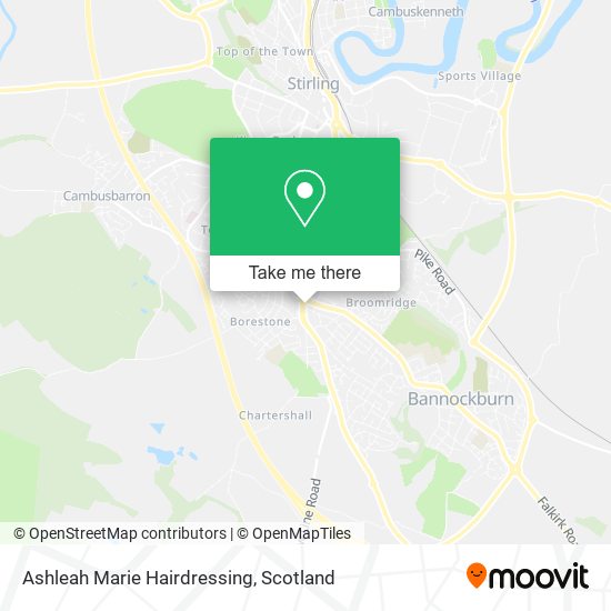 Ashleah Marie Hairdressing map