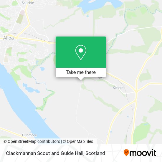 Clackmannan Scout and Guide Hall map