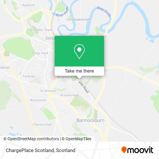 ChargePlace Scotland map