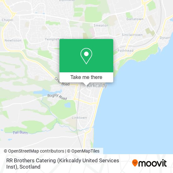RR Brothers Catering (Kirkcaldy United Services Inst) map
