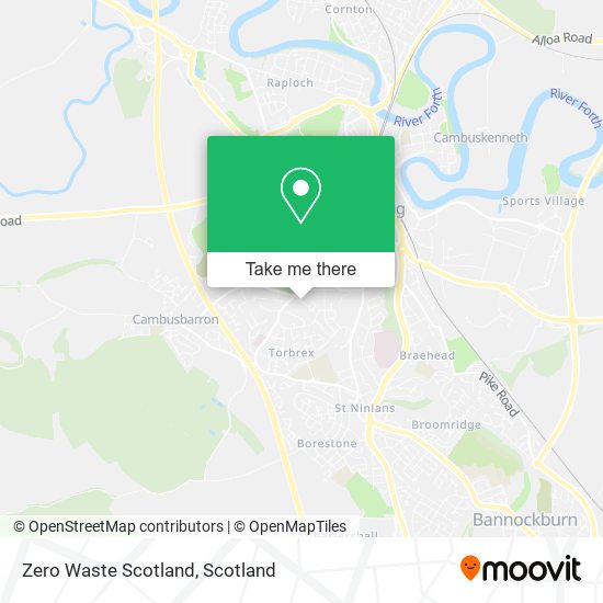 Zero Waste Scotland map