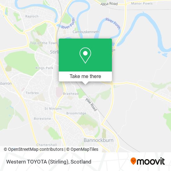 Western TOYOTA (Stirling) map