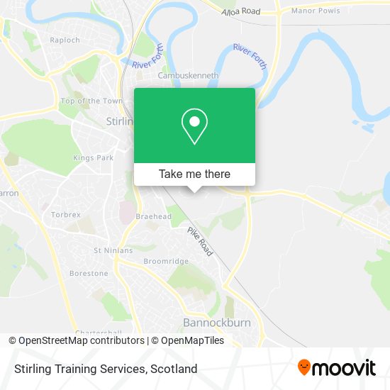 Stirling Training Services map