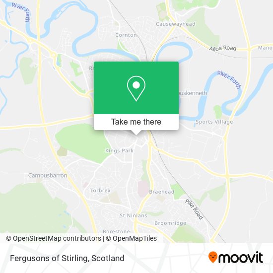 Fergusons of Stirling map