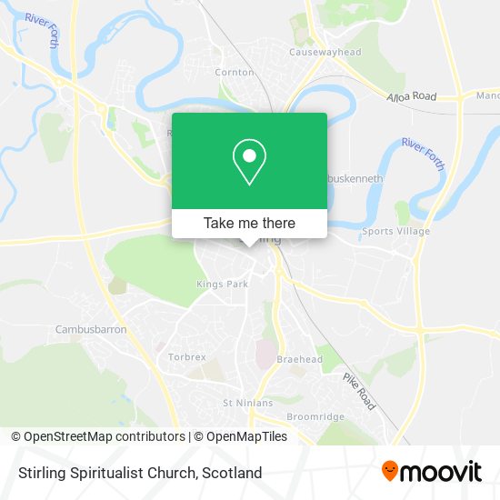 Stirling Spiritualist Church map