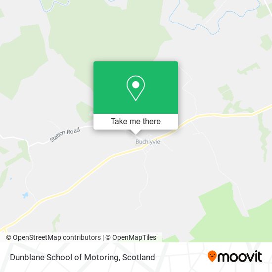 Dunblane School of Motoring map