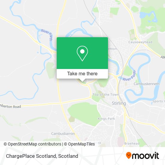 ChargePlace Scotland map