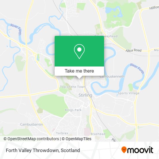 Forth Valley Throwdown map