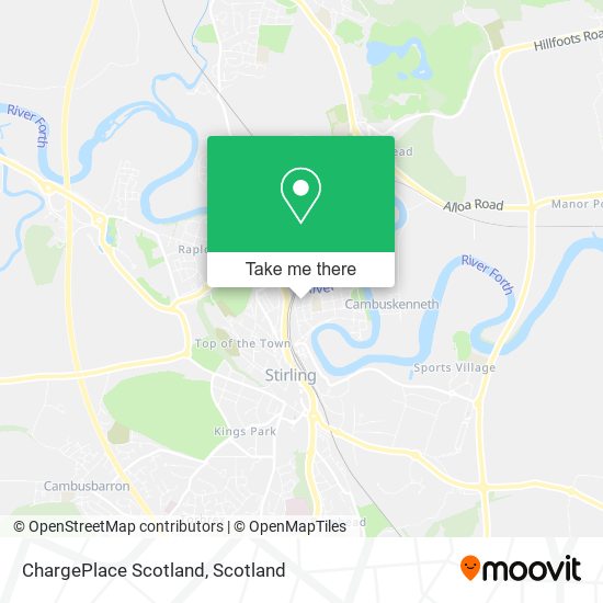 ChargePlace Scotland map