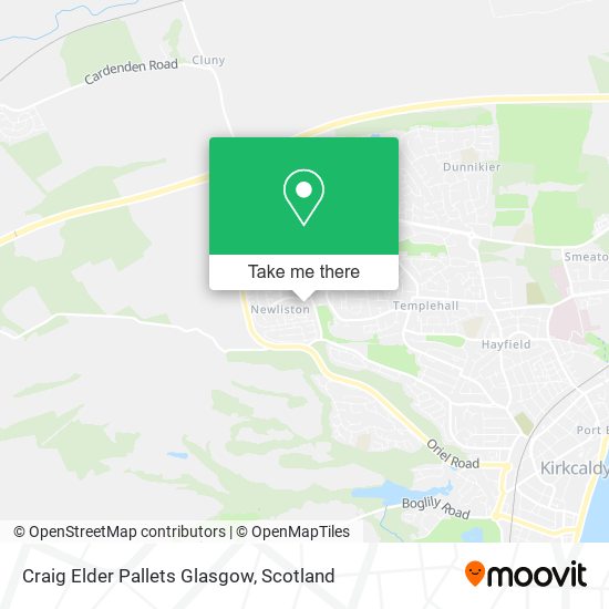 Craig Elder Pallets Glasgow map