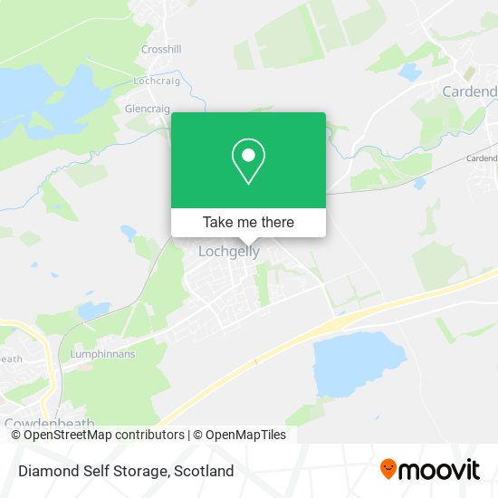 Diamond Self Storage map