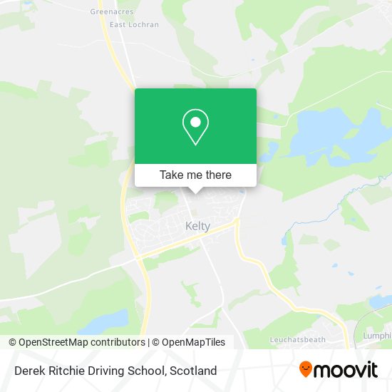 Derek Ritchie Driving School map