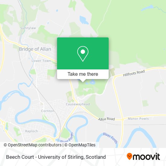 Beech Court - University of Stirling map