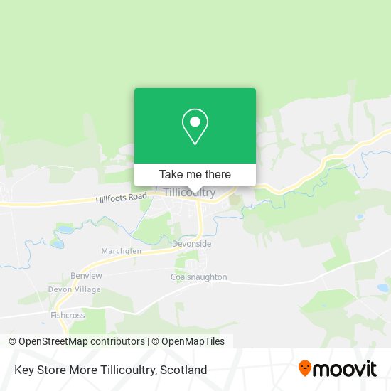 Key Store More Tillicoultry map